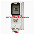 曼奈柯斯IP67-帶開關(guān)，帶機械聯(lián)鎖，帶K型斷路器壁裝式插座7242