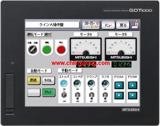 三菱8.4英寸觸摸屏GT1665M-VTBA